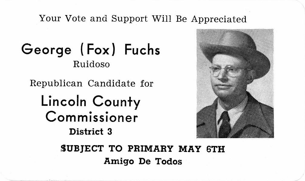 1952 George Fuchs, candidate